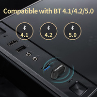 Mini bezprzewodowy Adapter USB Bluetooth BT 5.0 Dongle muzyka odbiornik Audio nadajnik do głośnika mysz Laptop Gamepad 4